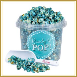 Blue Caramel Popcorn – 1.5 lb (24 oz) Gift Container | Gourmet Caramel Popcorn | Pops Corn®