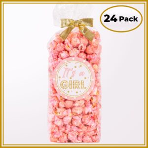 It's a Girl Popcorn – 24 Pack Favor Bags | Fresh Event Popcorn | Pops Corn®